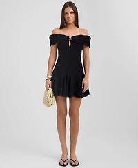Rachel Roy Women's Arava Crochet Mini Dress
