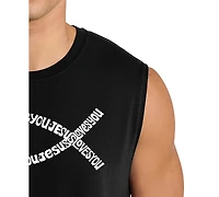 La Pop Art Men's Jesus Fish Typography Symbol Design Tank Top
