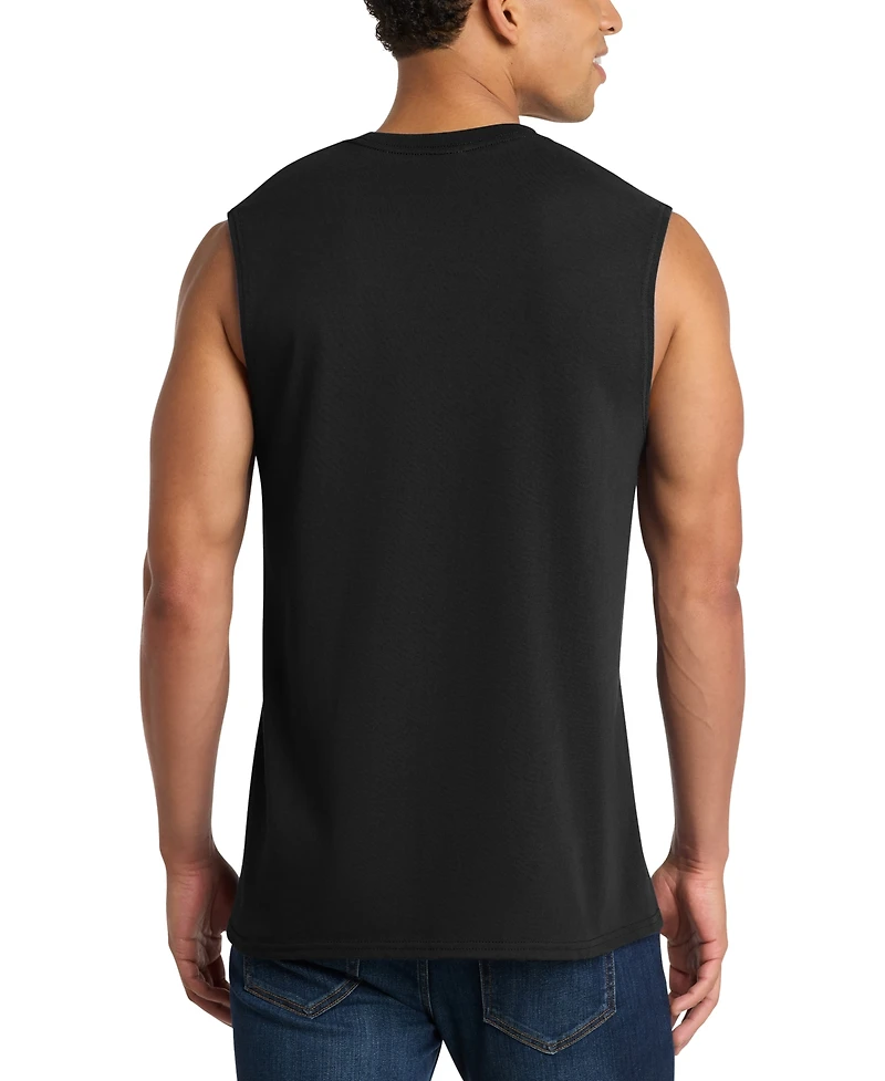 La Pop Art Men's Musical Notes Heart Graphic Tank Top
