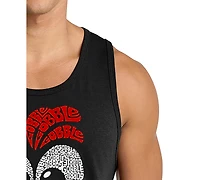 La Pop Art Men's Cute Owl Word Graphic Tank Top