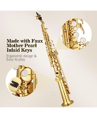 gaomon Straight Soprano Saxophone Complete Set