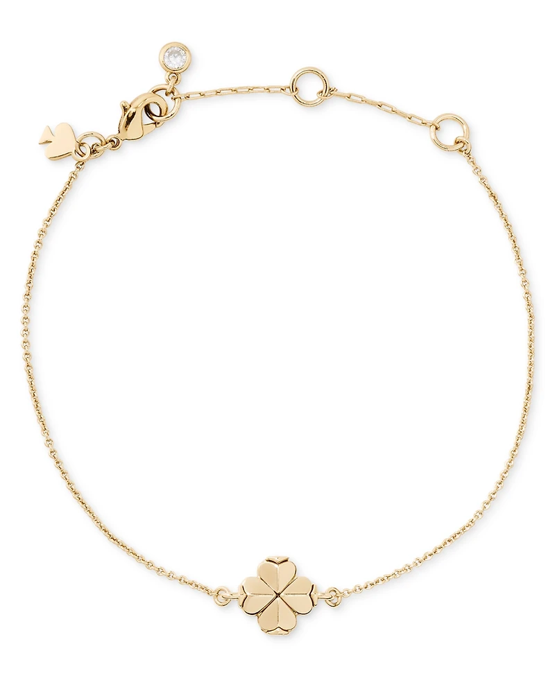 kate spade new york Gold-Tone Flower Solitaire Bracelet