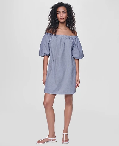 Dkny Jeans Women's Square Neck Mini Dress