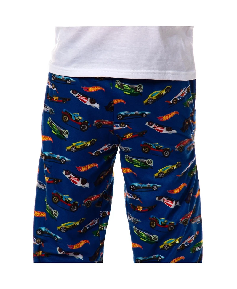Hot Wheels Boys' Die-Cast Cars All Over Print Lounge Kids Pajama Pants Sleepwear