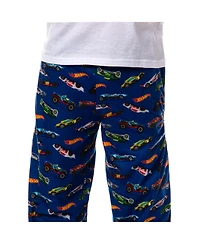 Hot Wheels Boys' Die-Cast Cars All Over Print Lounge Kids Pajama Pants Sleepwear