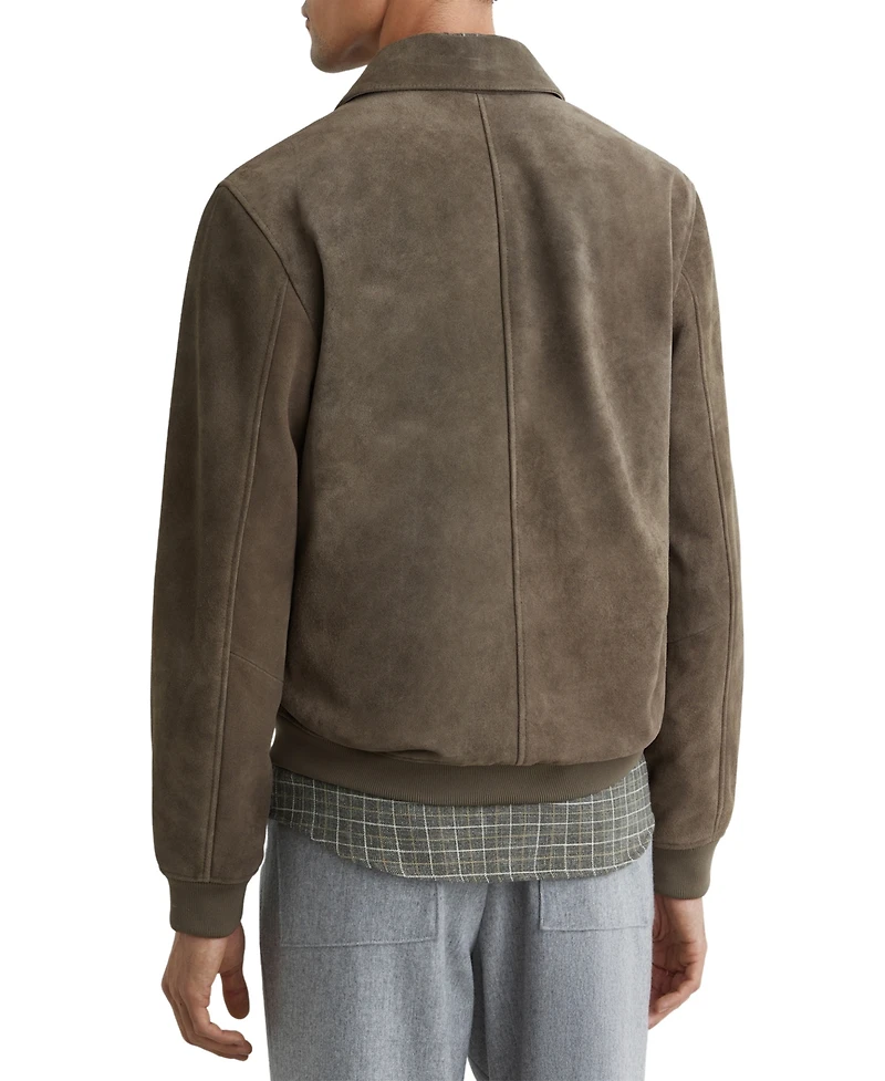 Reiss Men's Sainsie Suede Zip-Through Jacket