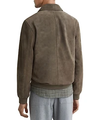 Reiss Men's Sainsie Suede Zip-Through Jacket