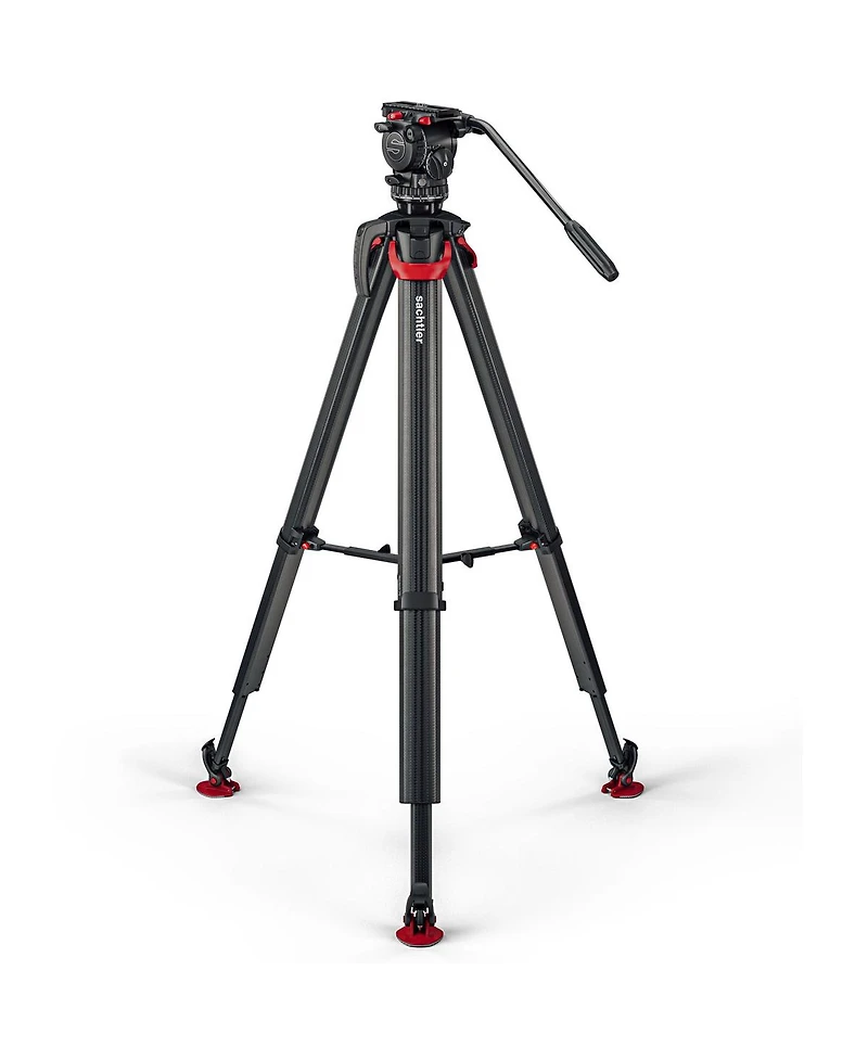 Sachtler aktiv8 Sideload Fluid Head System with flowtech75 Tripod and Mid-Level Spreader