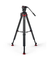 Sachtler aktiv8 Sideload Fluid Head System with flowtech75 Tripod and Mid-Level Spreader