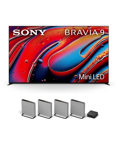 Sony K85XR90 85" XR90 Series Bravia Mini Led Hdr Qled 4K Google Tv with a Sony Ht-A9M2 4.0.4 Ch Bravia Theater Quad Soundbar with Dolby Atmos (2024)