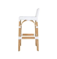 Butler Specialty Serienna 30 inch. Seat Height Rectangular Rattan Low Back Bar Stool