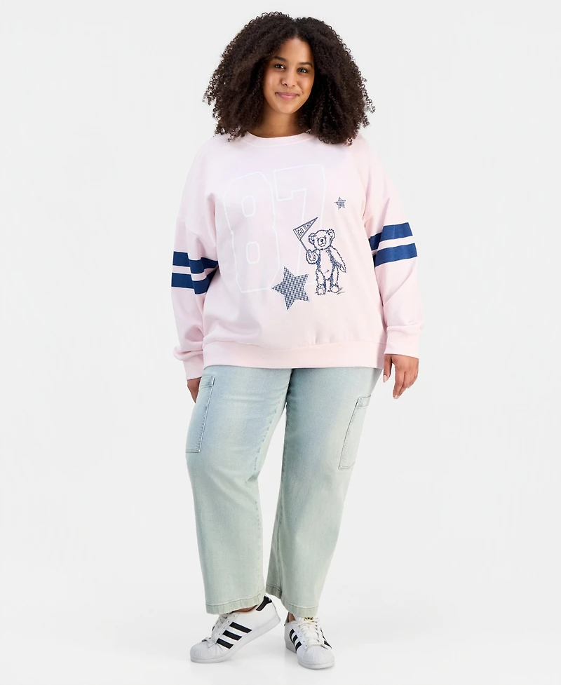 Rebel Veil Trendy Plus Fleece Crewneck Sweatshirt