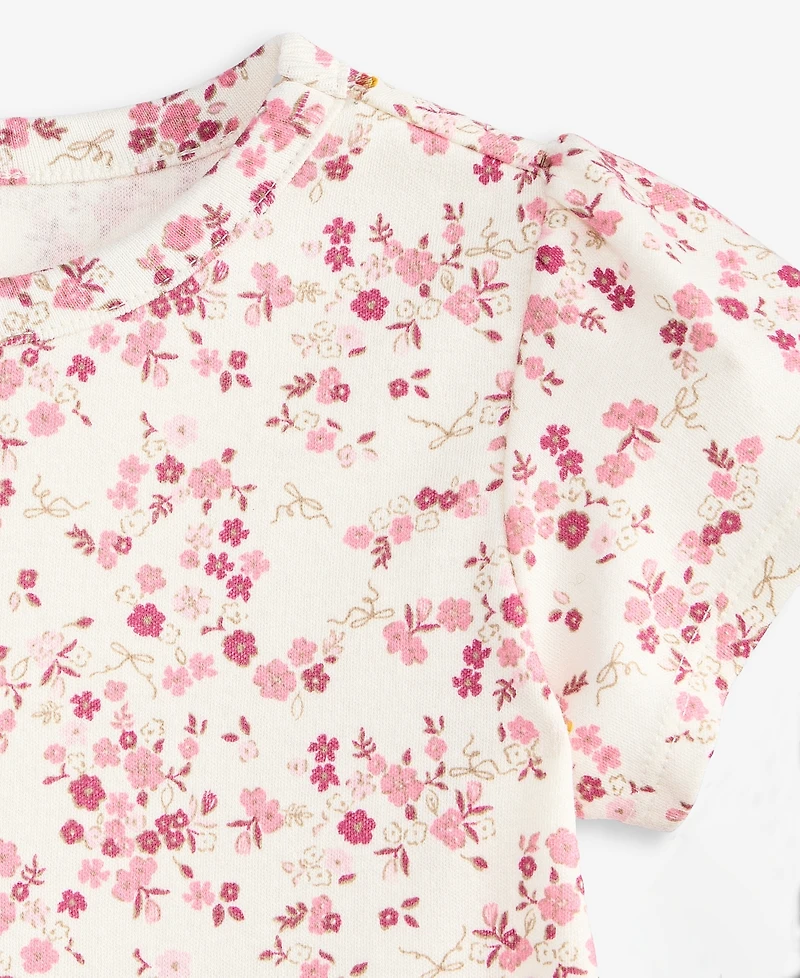 First Impressions Baby Girls' Mix & Match Short-Sleeve Floral-Print Peplum T-Shirt, Macy's Exclusive