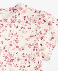 First Impressions Baby Girls' Mix & Match Short-Sleeve Floral-Print Peplum T-Shirt, Macy's Exclusive