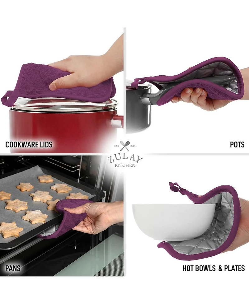 1-Pack Pot Holders for Kitchen Heat Resistant Cotton