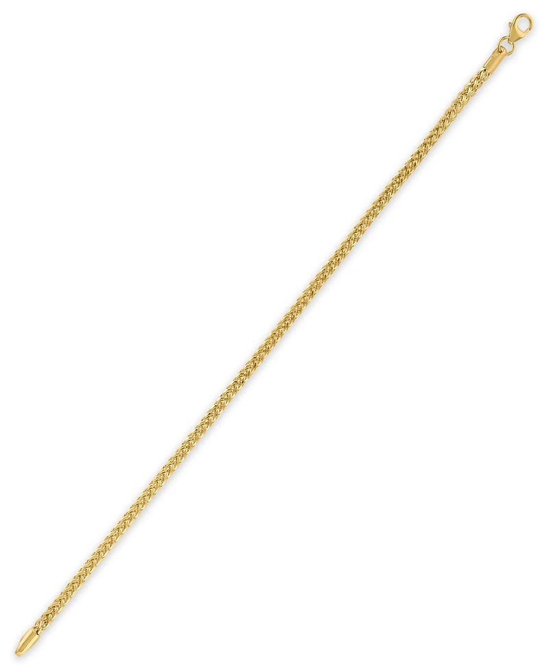 Macy's Diamond Cut Palmier Chain Bracelet in 10k Yellow Gold