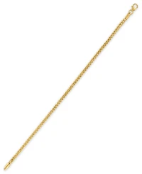 Macy's Diamond Cut Palmier Chain Bracelet in 10k Yellow Gold