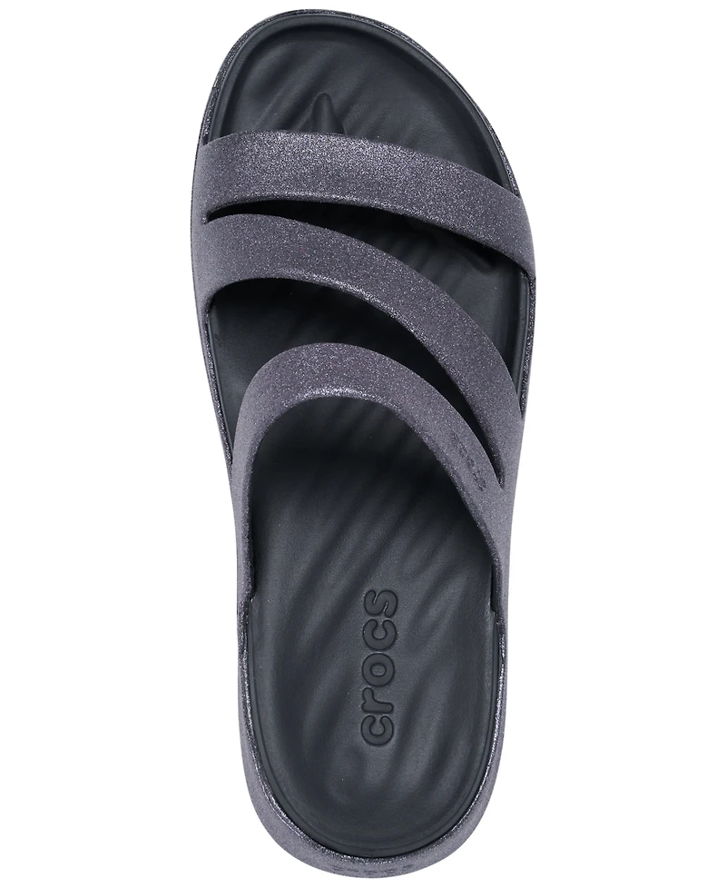 Crocs Women's Getaway Glimmer Strappy Sandals from Finish Line