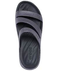 Crocs Women's Getaway Glimmer Strappy Sandals from Finish Line