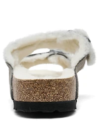 Birkenstock Women's Arizona Shearling Suede Leather Sandals from Finish Line