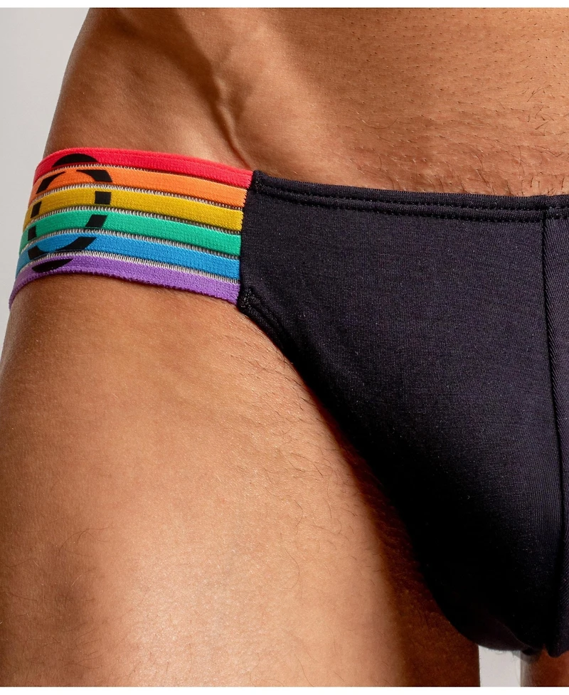 Rounderbum Men's Waveform Pride Padded Bikini
