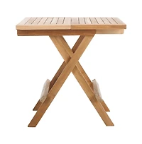 Safavieh Saba Teak Folding Square Outdoor Table
