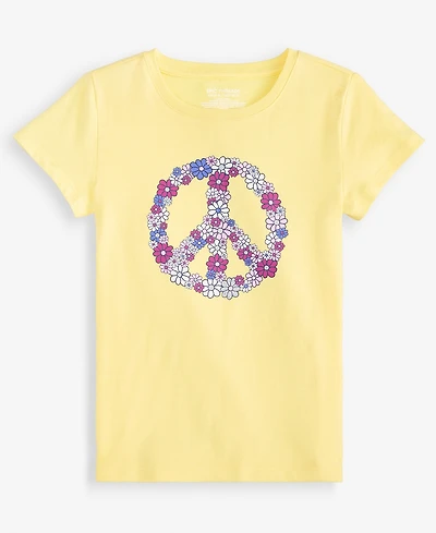 Epic Threads Girls' 5-16 Floral Peace Sign Tee, Macy's Exclusive