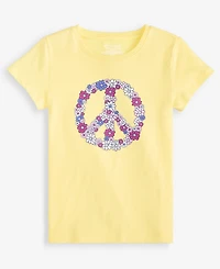 Epic Threads Girls' 5-16 Floral Peace Sign Tee, Macy's Exclusive