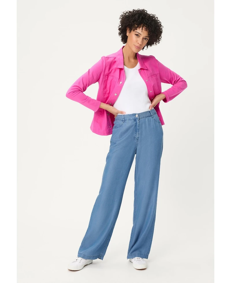 Olsen Women's Relaxed Wide Leg Pant