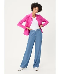 Olsen Women's Relaxed Wide Leg Pant