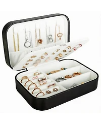 Yigii Pu Leather Mini Jewelry Box for Women