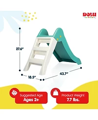 Dolu My First Garden Slide Kids Indoor Outdoor Playground Equipment