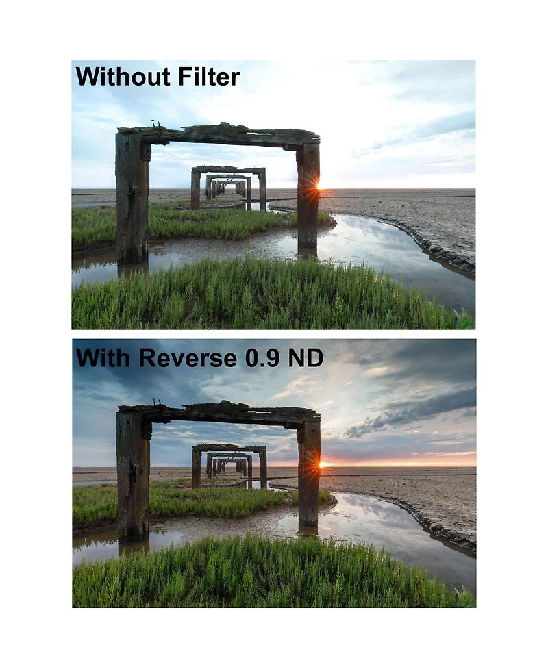 Lee Filters SW150 150x170mm Reverse-Graduated Nd 0.9 Filter (3 Stops)