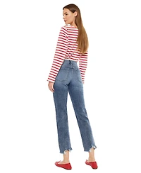 KanCan Essential Women's Kathrine High Rise Slim Straight Jeans