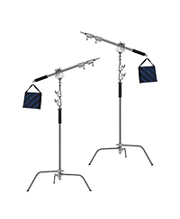 Gvm C360 10.5 inch Turtle Base C-Stand and Cross Arm Boom Kit 192223234604