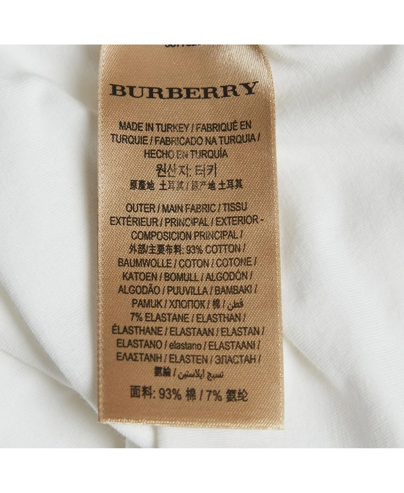 Pre-Owned Burberry Women's Nova Check Jersey Scoop Neck Top