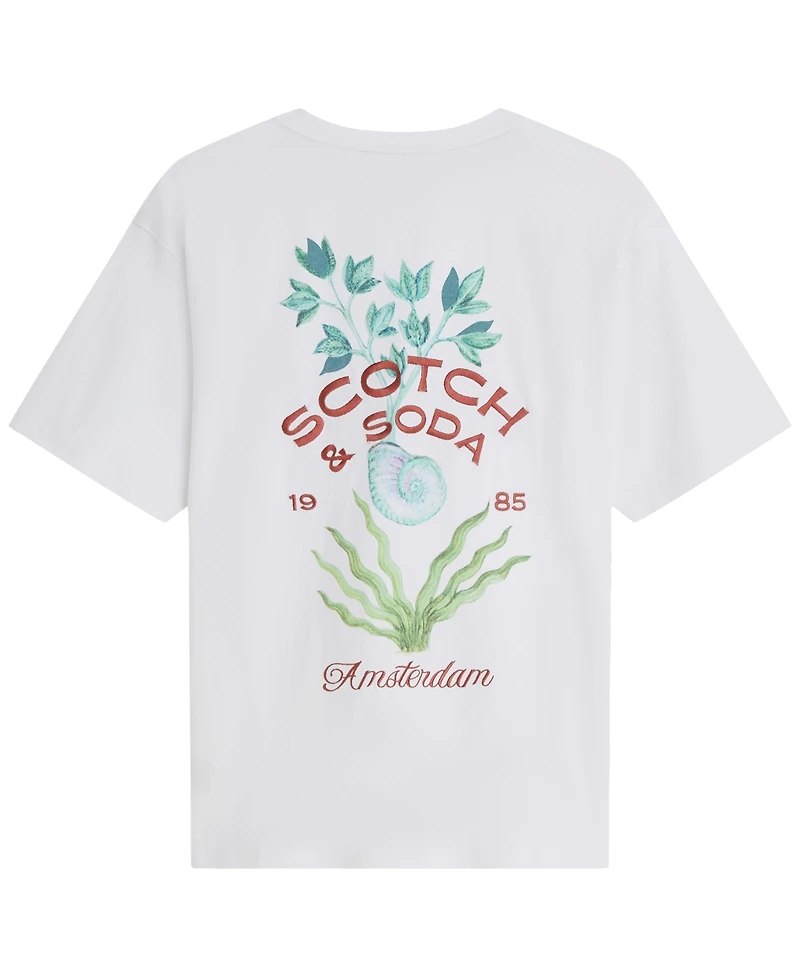 Scotch & Soda Men's Center Front Artwork Short-Sleeve T-Shirt
