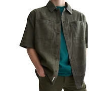 Scotch & Soda Men's Jacquard Short-Sleeve Shirt
