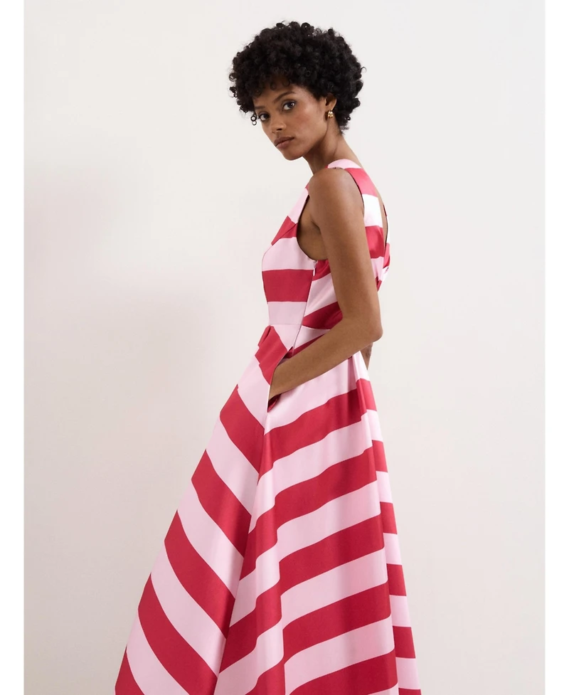 Phase Eight Women's Kiria Stripe Satin Midi Dress