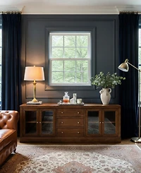 Furniture 85" Wooden Amren 4 Doors Console Table
