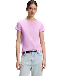 Boss by Hugo Boss Women's Cotton-Jersey Monogram Slim-Fit T-Shirt