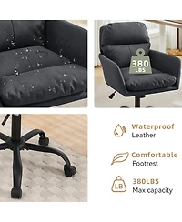Rainsken Pu Leather Office Desk Chair