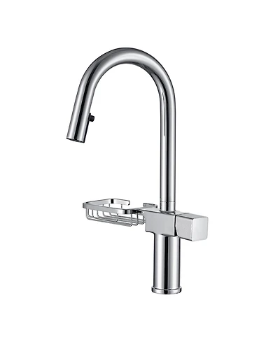 Phying High Arc Pull Down Kitchen Faucet Modern Single Hole Stainless Steel Sink Faucet for Home Kitchen Bathroom