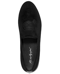 Karl Lagerfeld Men's Socha Velvet Evening Slip-On Shoes