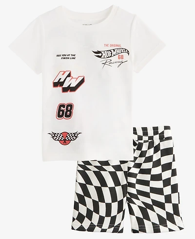 Epic Threads Toddler Boys' 12M-5T See You At The Finish Line Graphic T-Shirt and Shorts, 2-Piece Set, Macy's Exclusive