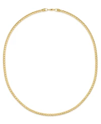 Macy's Men's Diamond-Cut Ice Chain Necklace in 14k Gold over Sterling Silver