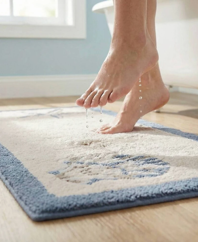Madison Park Bayside Tufted Cotton Bath Rug, 21" x 34"