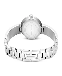 Swarovski Matrix Imitation Pearl Swiss Made Crystal Bangle Bracelet Watch 26 x 26mm