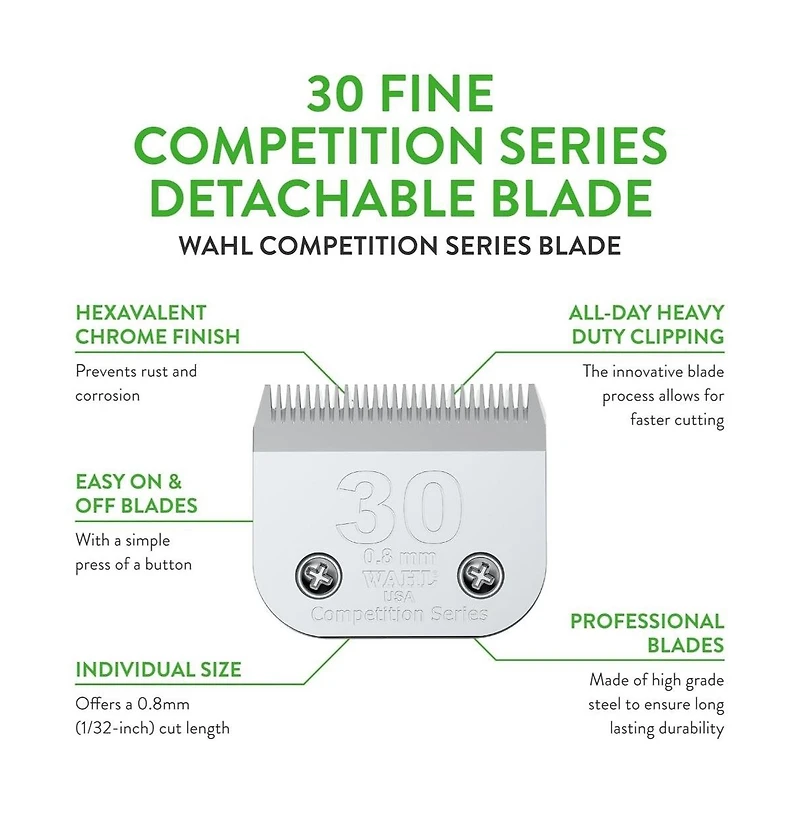 Wahl Professional Animal 30 Fine Competition Series Detachable Blade