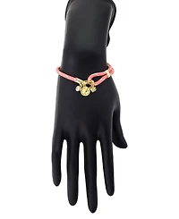 Unwritten Crystal Gold-Tone Plated Charm Bracelet with Adjustable Cord